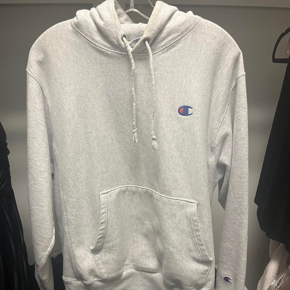 Grey champion hoodie